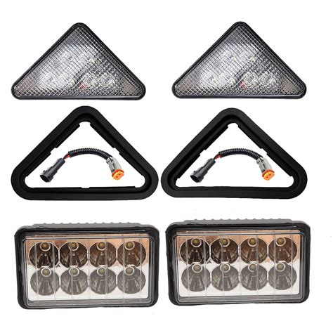 led light kit for skid steer|bobcat skid steer led headlights.